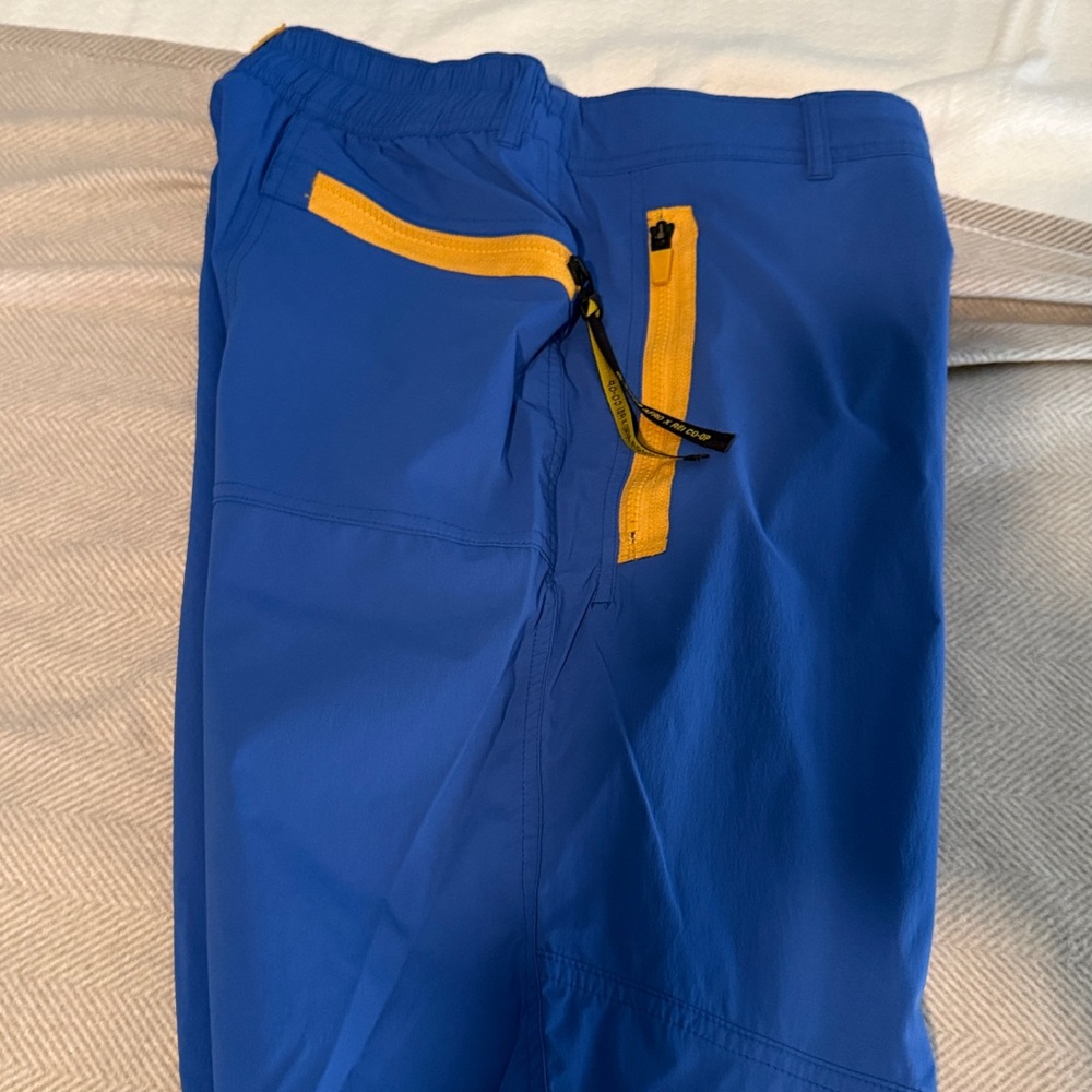 REI Blue and Yellow Joggers